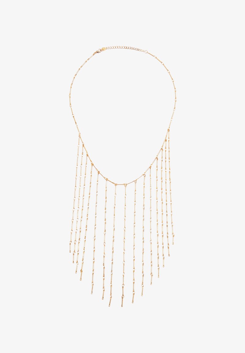 PULL&BEAR DOUBLE-STRAND FRINGED - Náhrdelník - gold-coloured
