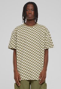 Urban Classics CHECK - T-shirt imprimé - khakicheck