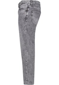 Hallid denim teksad slim-fit lõikega, klassikalise viie-tasku disainiga ja kerge tuhmumise detailidega. Sirge jalg ja puhas viimistlus.