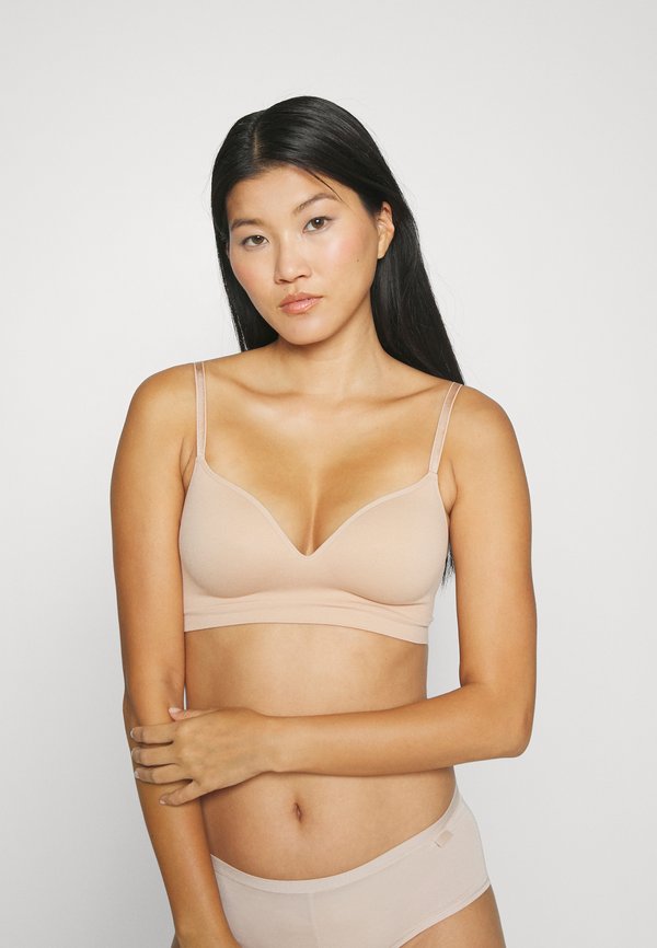 SOFT FLORA - Triangle bra - beige