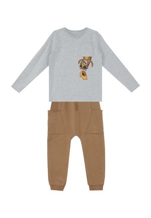 Denokids BEKLEIDUNG POCKET TIGER XT SET - Træningsbukser - grey-brown cff-s