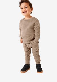 Next - PLAIN AND JOGGERS SET - Tepláková súprava - putty brown Miniatúrny obrázok 1
