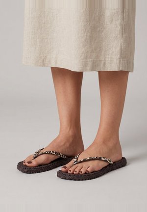 Ilse Jacobsen, CHEERFUL01P - Chanclas de dedo - brown panthera print
