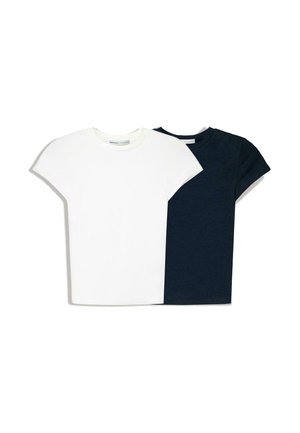 SHORT SLEEVE ROUND NECK - 2-PACK  - Základné tričko - blue