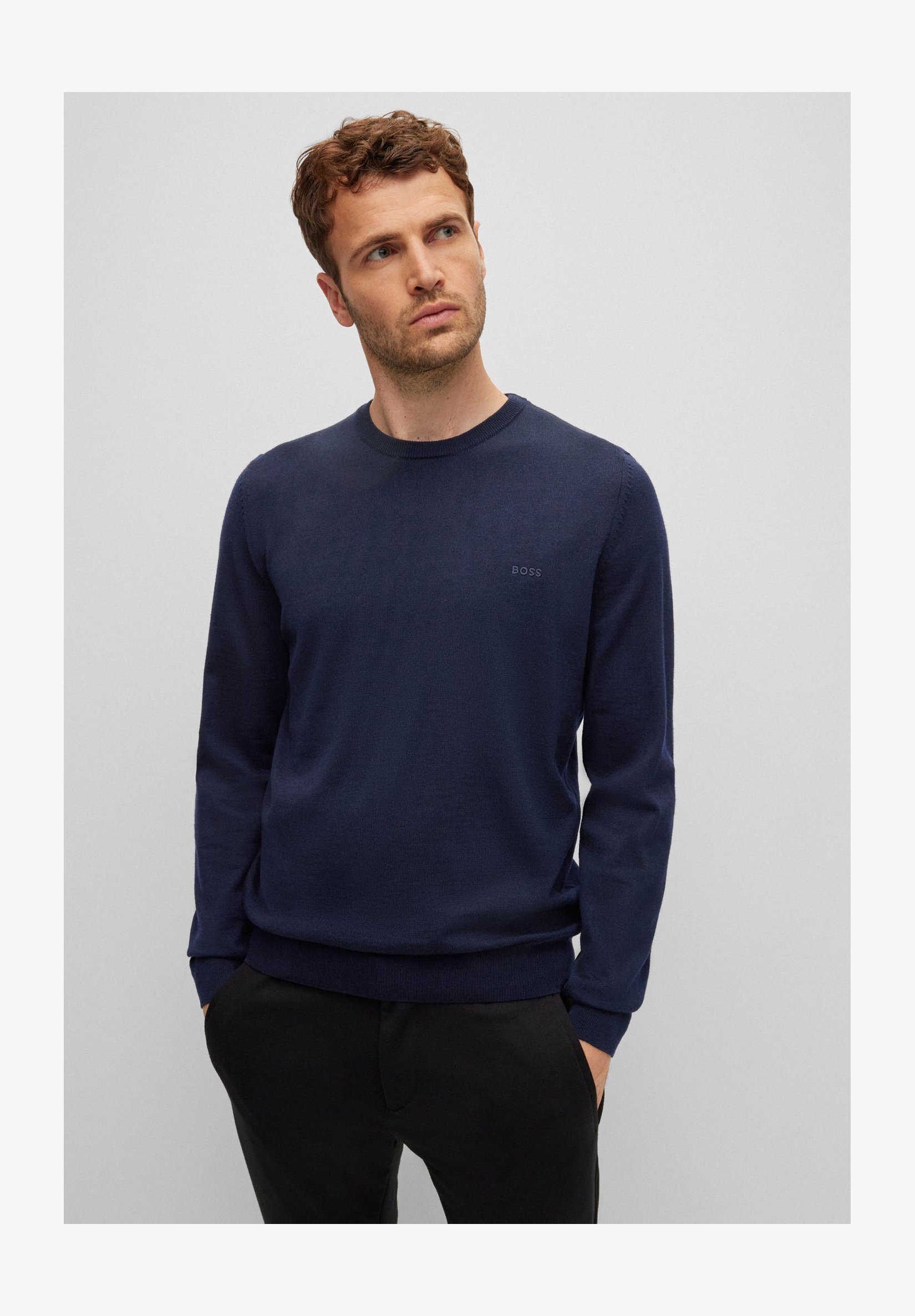 BOSS Salbo Lotus – Maglione Uomo Tecnico Con Arte Iconica