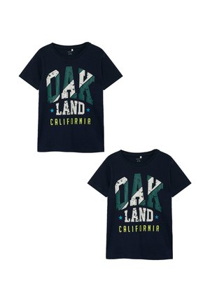 REGULAR FIT  SET - Print T-shirt - dunkelblau
