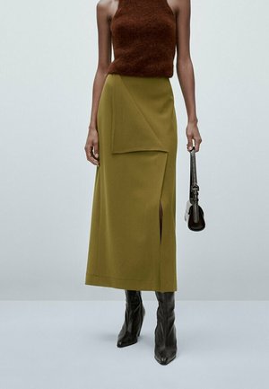 A-line skirt - khaki