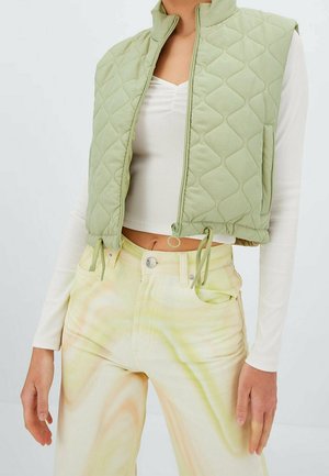 Vest - mottled green