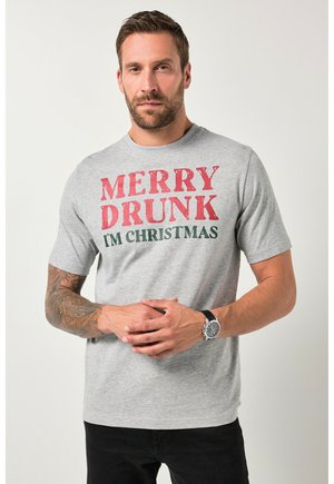 T-Shirt print - mottled grey
