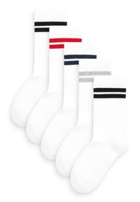 Next - 5 PACK RICH CUSHIONED FOOTBED - Zeķes - white blue red Miniatūras attēls 1