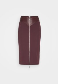 Jupe crayon - bordeaux