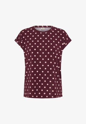 Fransa, FRSEEN TEE 1 EXT - T-shirt imprimé - port royale silver pink dotty
