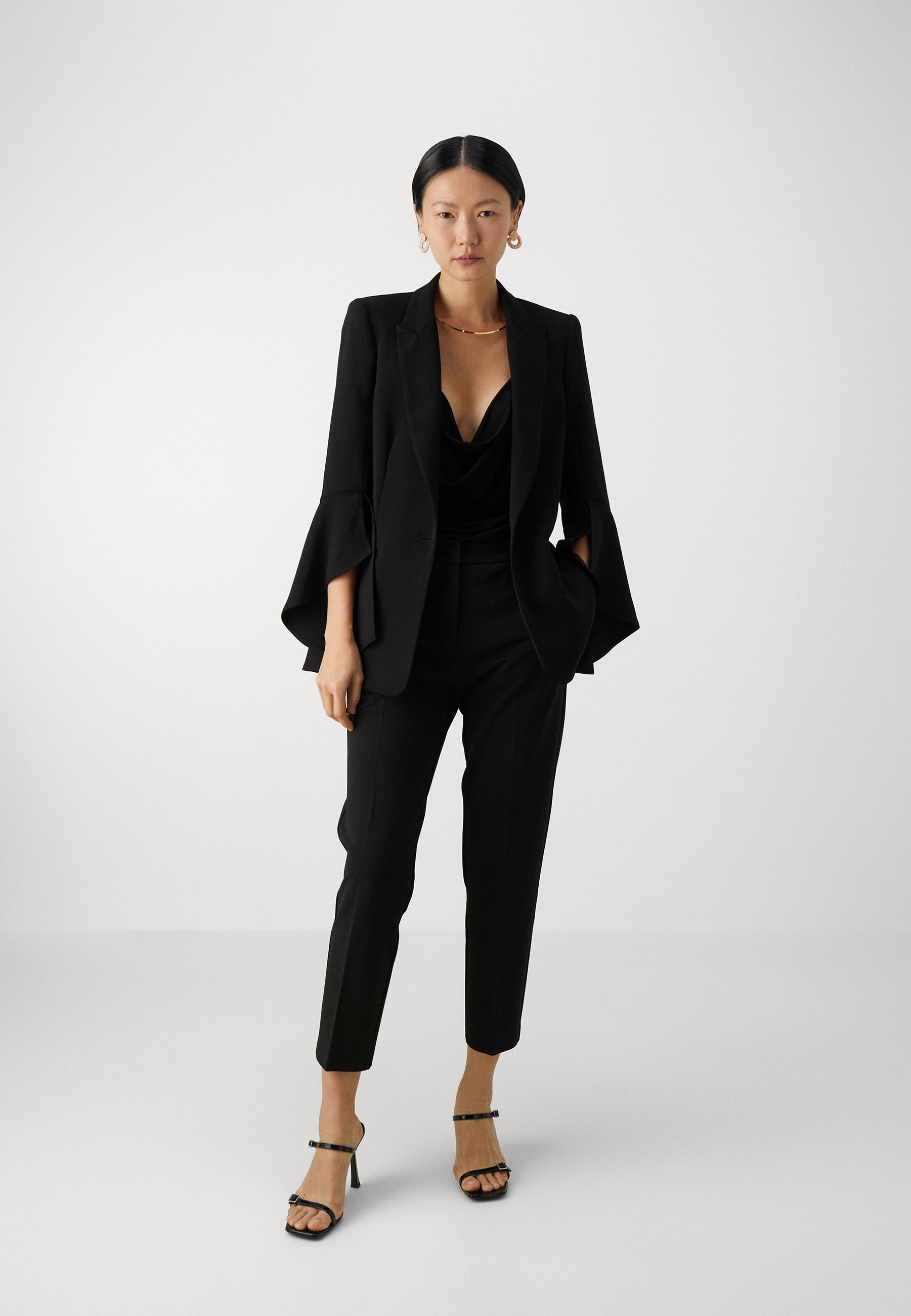 パンツ PINKO Women Straight Pants BELLO 37 Z99 Black Milano-knit cigarette trousers PINKO → Shop Online