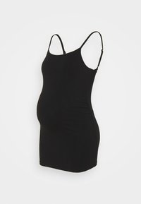 ONLY MATERNITY OLMLOVELY LIFE SINGLET MATERNITY 2 PACK  - Topp - black/light grey melange