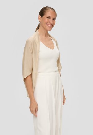 s.Oliver BLACK LABEL DOEK - Strickjacke - beige