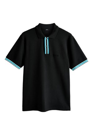 Next, REGULAR FIT - EMBOSSED MOTIONFLEX TIPPED POLO SHIRT . - Polo - black