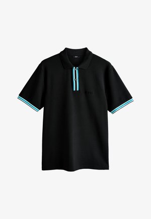 Next, REGULAR FIT - EMBOSSED MOTIONFLEX TIPPED POLO SHIRT . - Polo - black