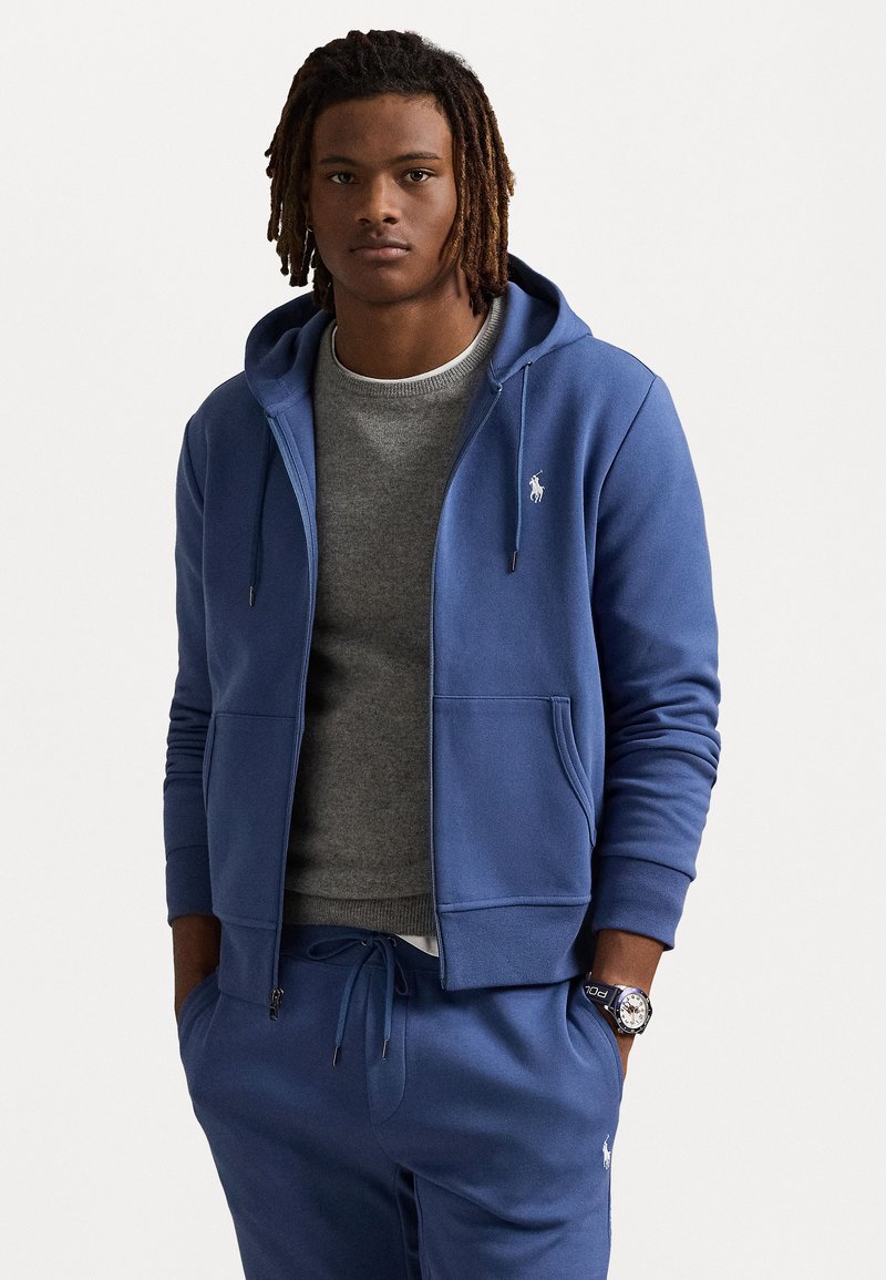 Polo Ralph Lauren - Užtrauktuku užsegamas treningas - earth blue, Padidinti