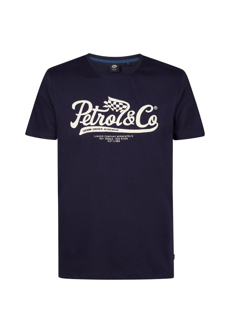 Petrol Industries T-shirt print koningsblauw