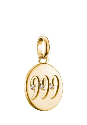 ENGELZAHL 999 MIT STEINEN CONNECT - Pendant - gelbgoldfarben/weiß
