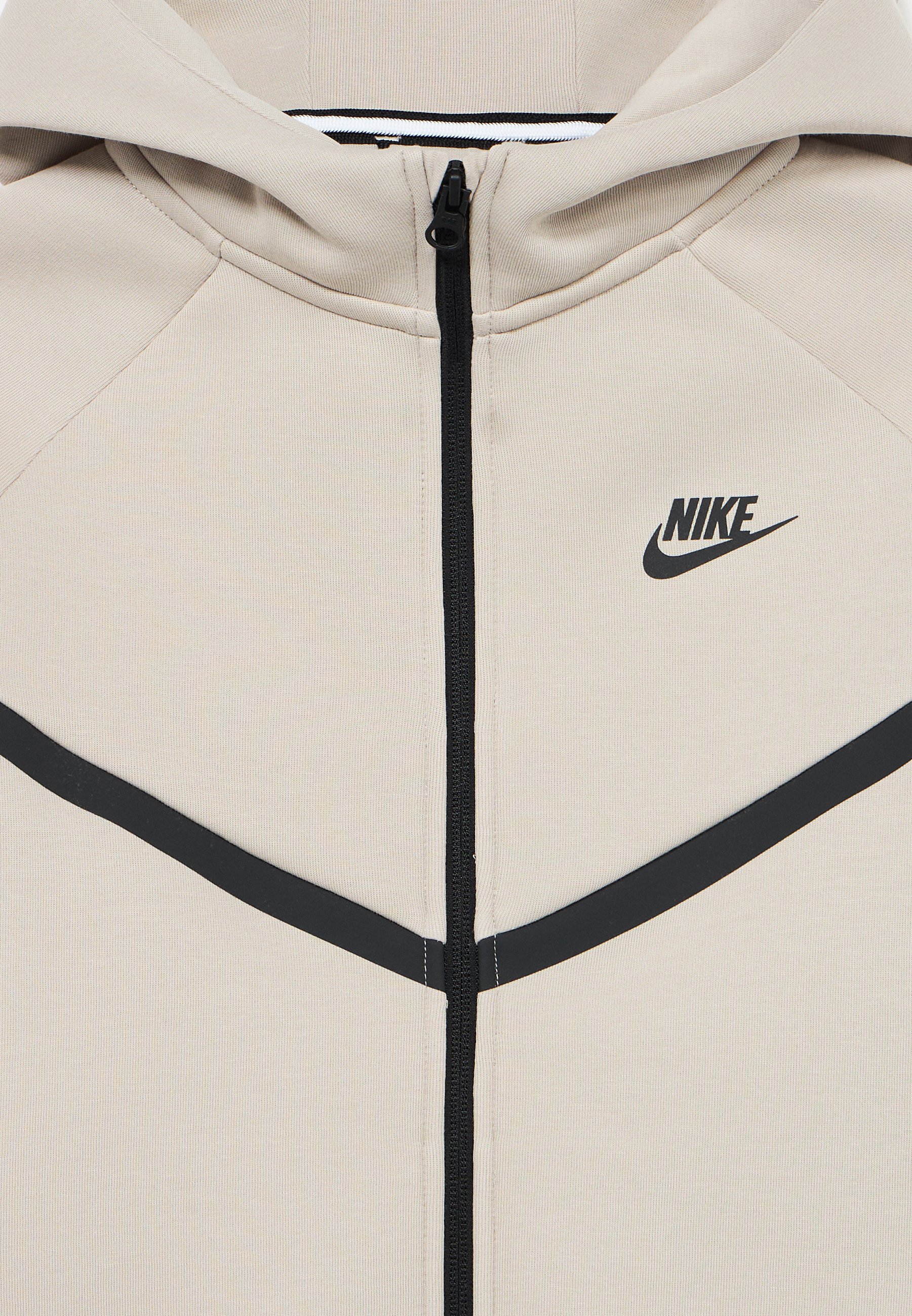 Nike Sportswear Zip-up sweatshirt - cream/black/off-white - Zalando.ie