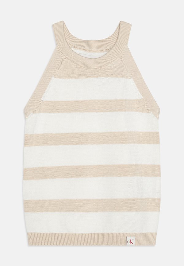 HALTERNECK - Top - beige