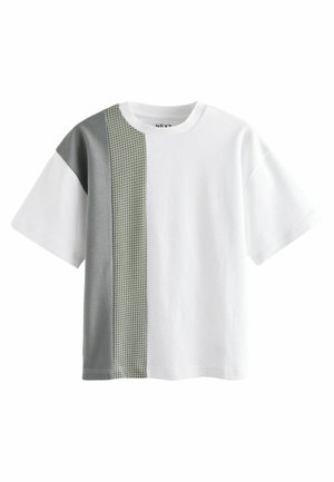 SHORT SLEEVE  REGULAR FIT - Nyomott mintás póló - cream grey