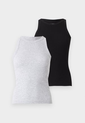 Even&Odd, 2 PACK - Toppi - black/light grey