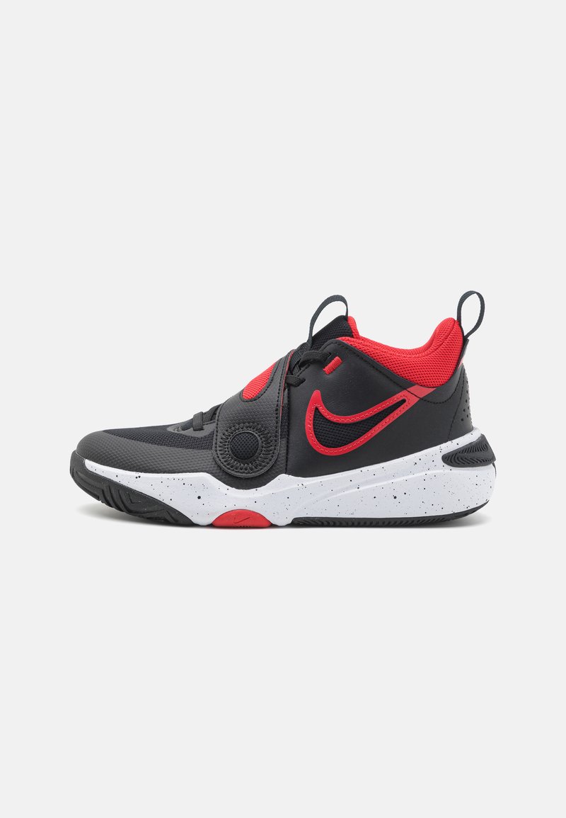 Nike Performance TEAM HUSTLE D 11 - Kosárlabdacipők - black/university red/white