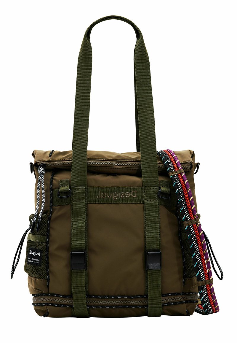 Sac à Dos Desigual En Cuir - Taille Moyen, Vert Armée - Occasion Très Bon état