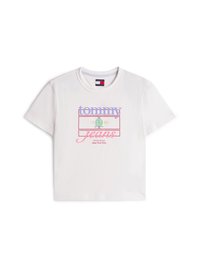 CREST FLAG TEE - Nyomott mintás póló - ecru
