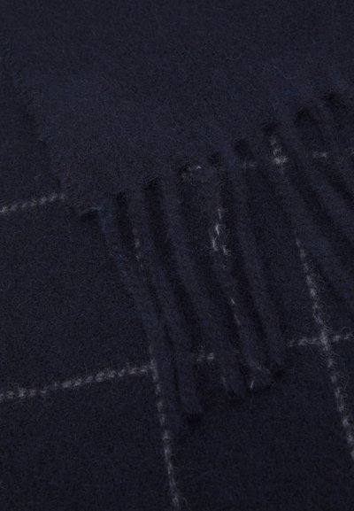 Polo Ralph Lauren WINDOWPANE PLAID WOOL BLEND SCARF UNISEX - Šalle - hunter navy