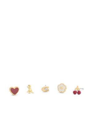 COACH, COACH SIGNATURE ENAMEL HEART MOTIF 5-PIECE SINGLE STUD EARRING BOXED SET - Boucles d'oreilles - open miscellaneous