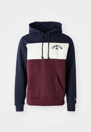Champion ICONS COLORBLOCK HOODIE - Kapuzenpullover - dark blue