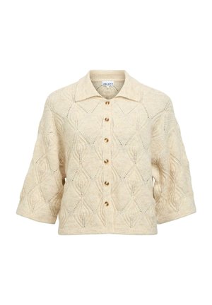 Object, OBJKAISA FLORA 3/4 LO KNIT CARDIGAN NOOS - Gilet - birch