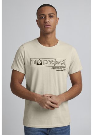 PRMattis - T-shirt imprimé - oyster gray