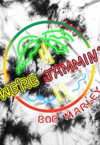 Paradiso Clothing BOB MARLEY WERE JAMMIN NEON SIGN DIP DYE  - Print T-shirt - white