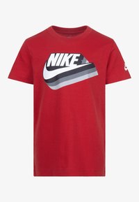 Nike Sportswear - GRADIENT FUTURA TEE - Marškinėliai su spaudiniu - university red Miniatiūros vaizdas 1