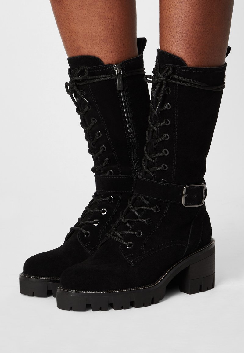 Tamaris Stivaletti con plateau - black