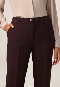 Oltre REGULAR MISTO - Pantalones - bordeaux