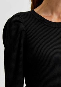 Selected Femme Strickpullover - black