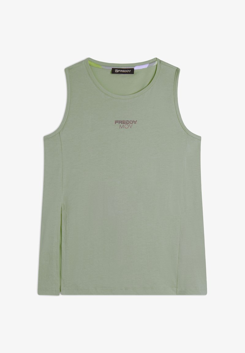 Freddy REGULAR FIT CON APERTURA LATERALE - Top - desert sage