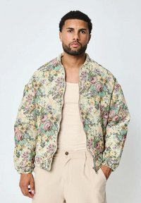 FRILIVIN EFFET FLEURIE - Blouson Bomber - beige
