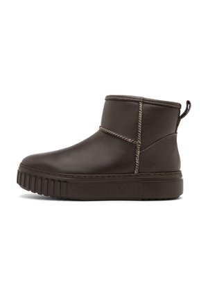 Stivaletti con plateau - brown