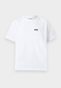 Λευκό T-shirt με κοντά μανίκια και στρογγυλή λαιμόκοψη, με μικρή τσέπη στο στήθος που διαθέτει μαύρο λογότυπο Columbia.