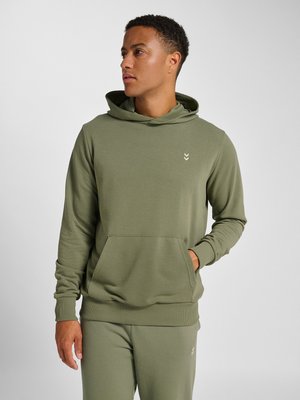 Hummel HMLPULSE CO - Kapuzenpullover - deep lichen green