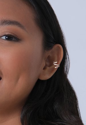 EARCUFF TWISTED - Earrings - silver coloured