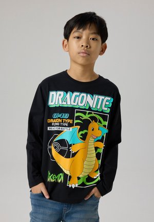 Name it, NKMSYX POKEMON LS NREG TOP BOX NOOS SKY - Μπλούζα με μακριά μανίκια - black