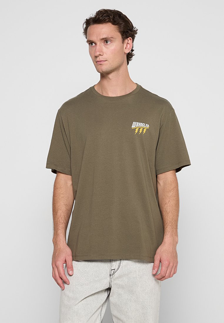 Wrangler T-shirt basic groen Wrangler T-shirt basic groen