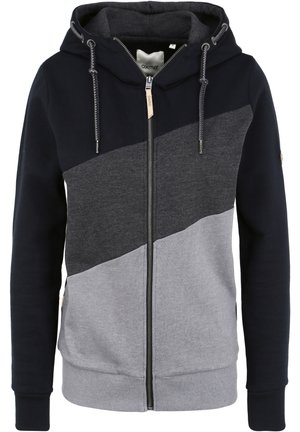 OXAGGI - SWEATJACKE - Majica s kapuljačom i patentnim zatvaračem - black